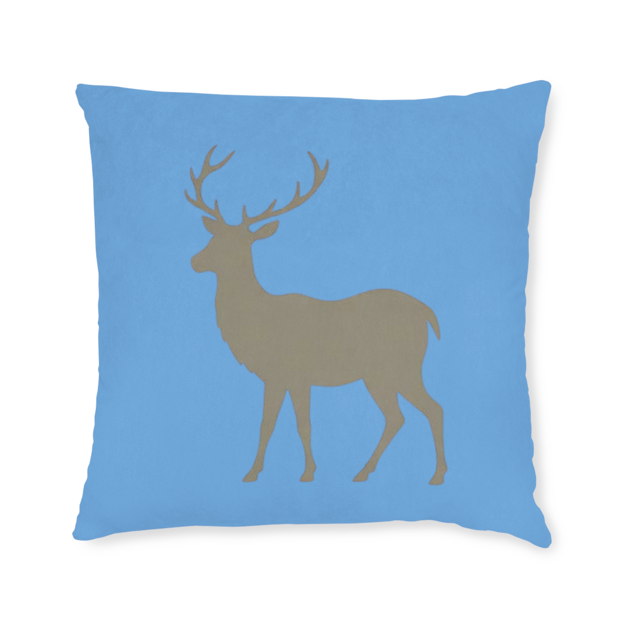 Deer Silhouette Square Pillow – Rustic Lodge Throw Pillow for Cabin, Living Room & Holiday Decor - Image 3