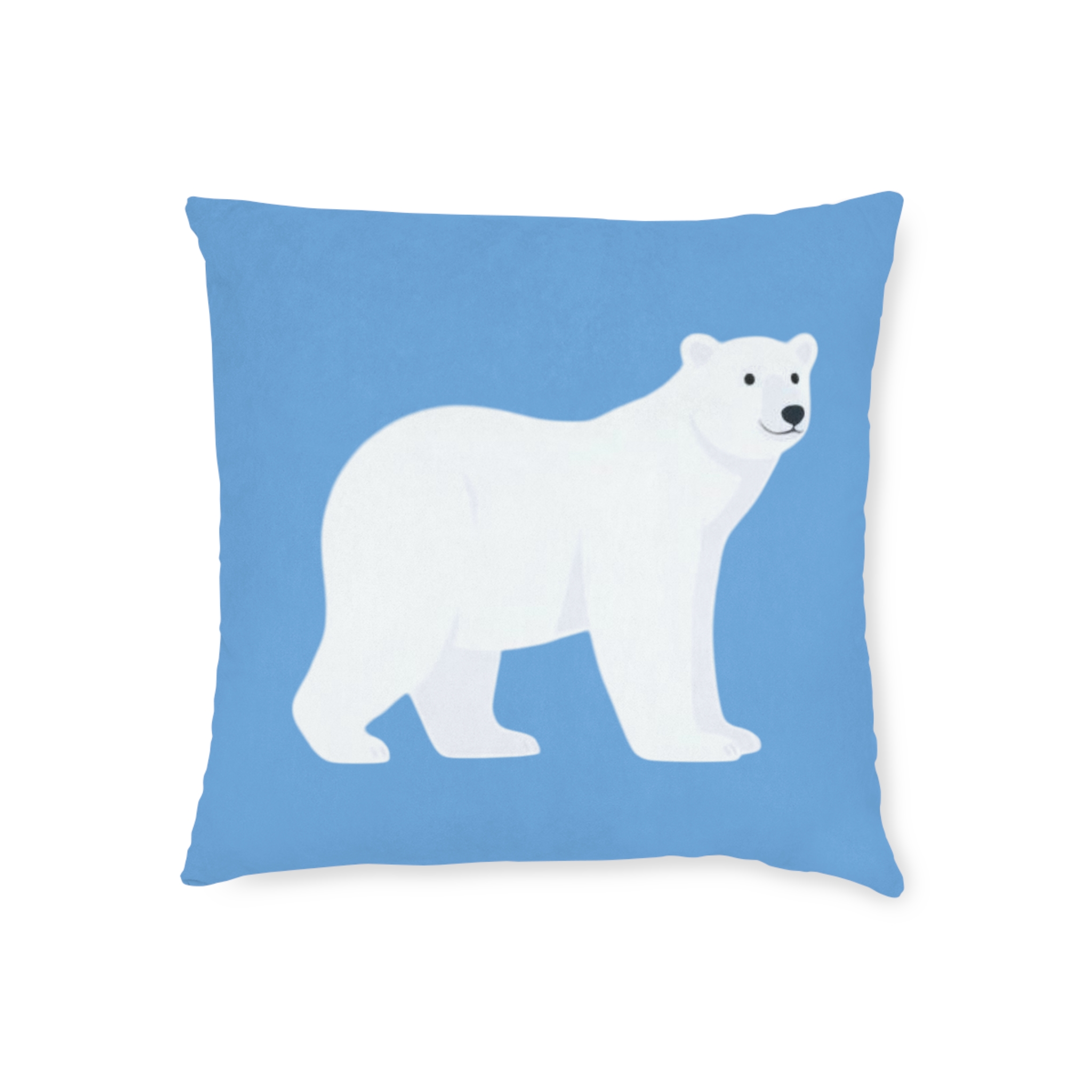 Polar Bear Square Pillow – Cute Arctic Animal Decorative Throw Pillow - Image 10