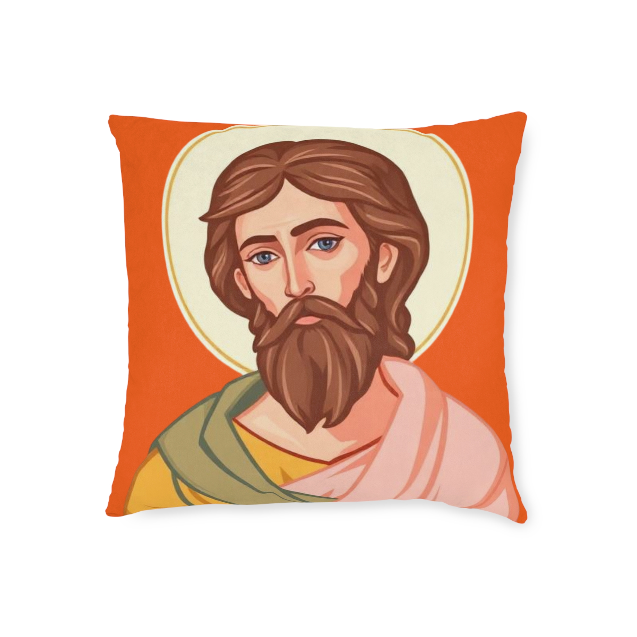 Saint Icon Decorative Pillow — Religious Jesus Throw Pillow for Christian Home Decor - Image 10