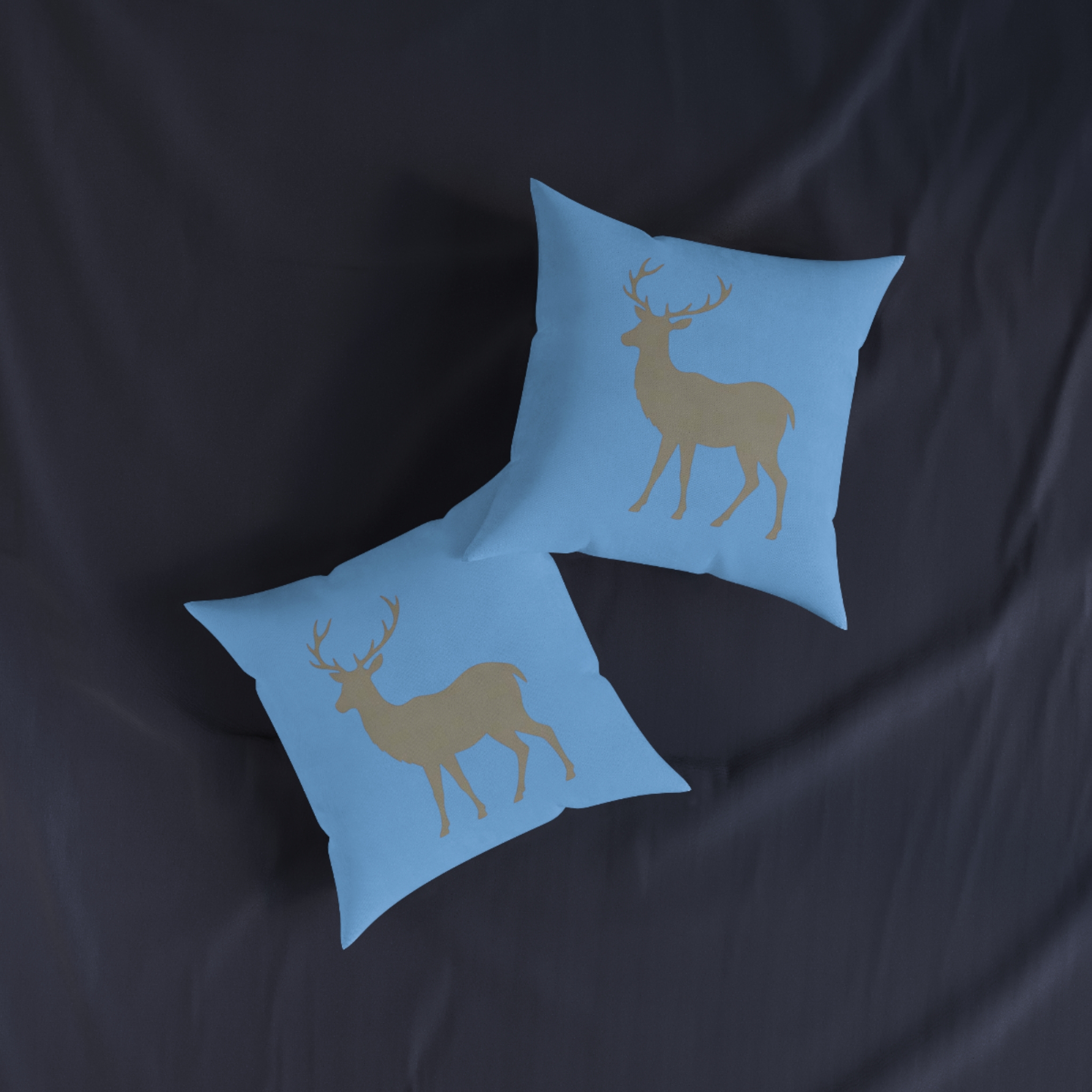 Deer Silhouette Square Pillow – Rustic Lodge Throw Pillow for Cabin, Living Room & Holiday Decor - Image 11