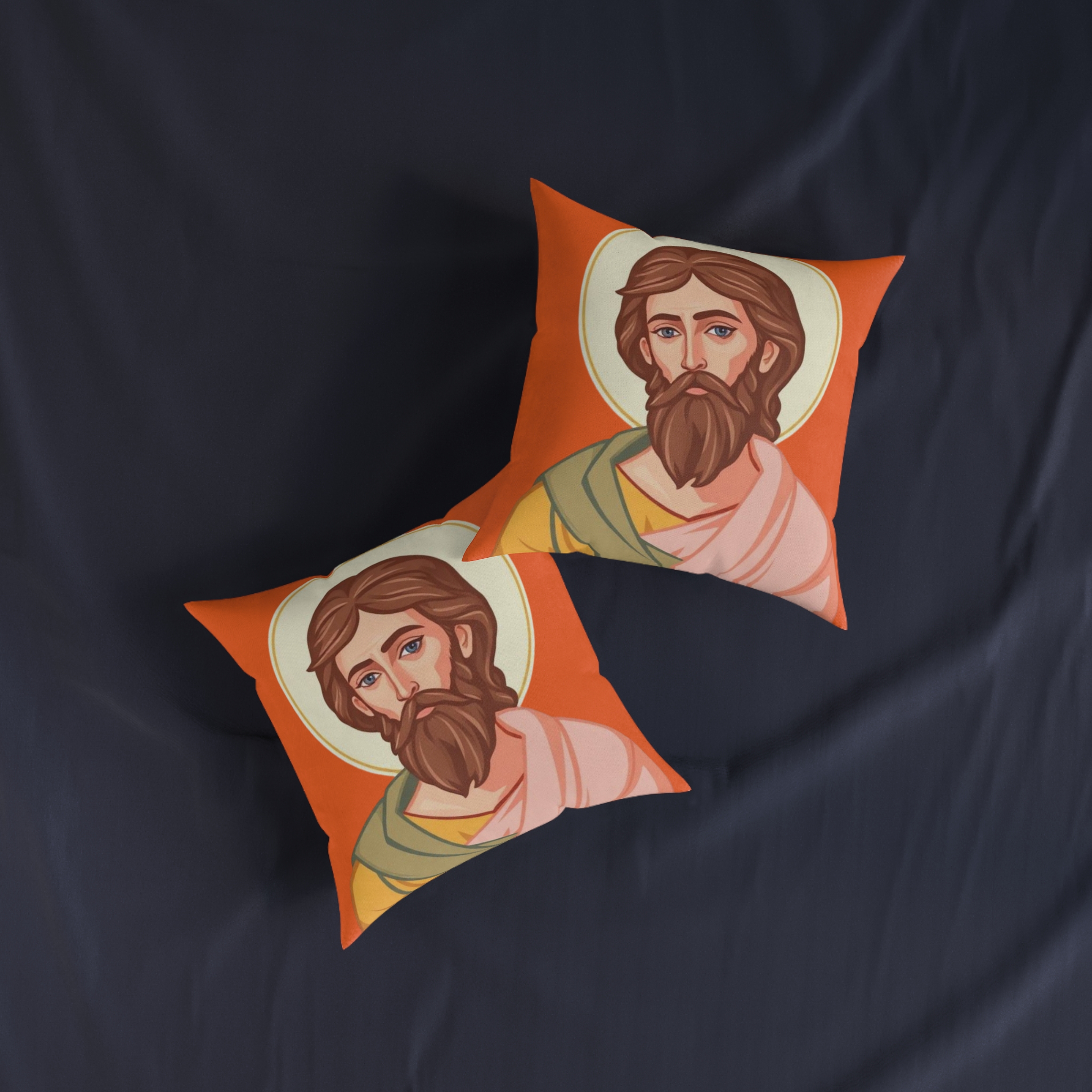 Saint Icon Decorative Pillow — Religious Jesus Throw Pillow for Christian Home Decor - Image 11