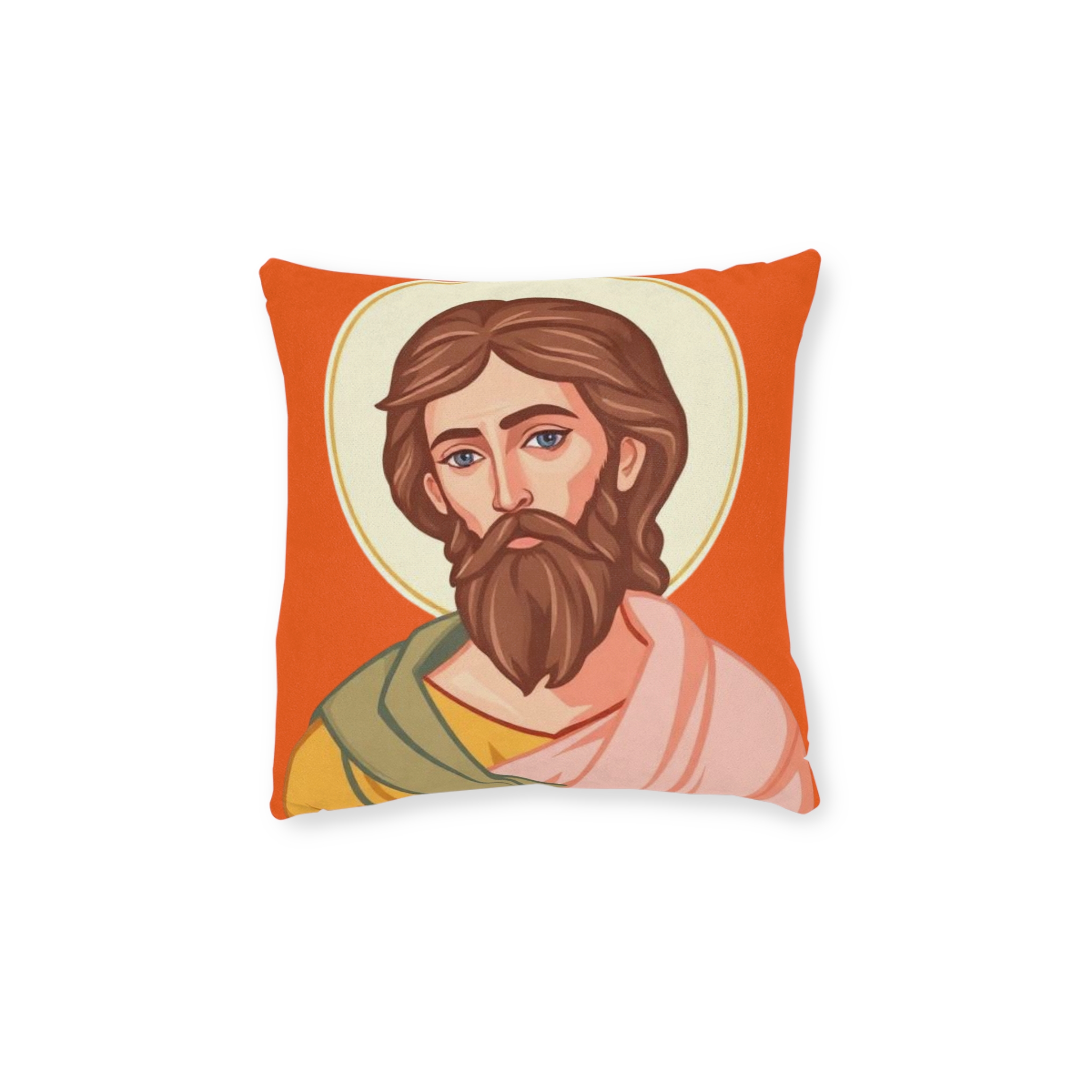 Saint Icon Decorative Pillow — Religious Jesus Throw Pillow for Christian Home Decor - Image 5