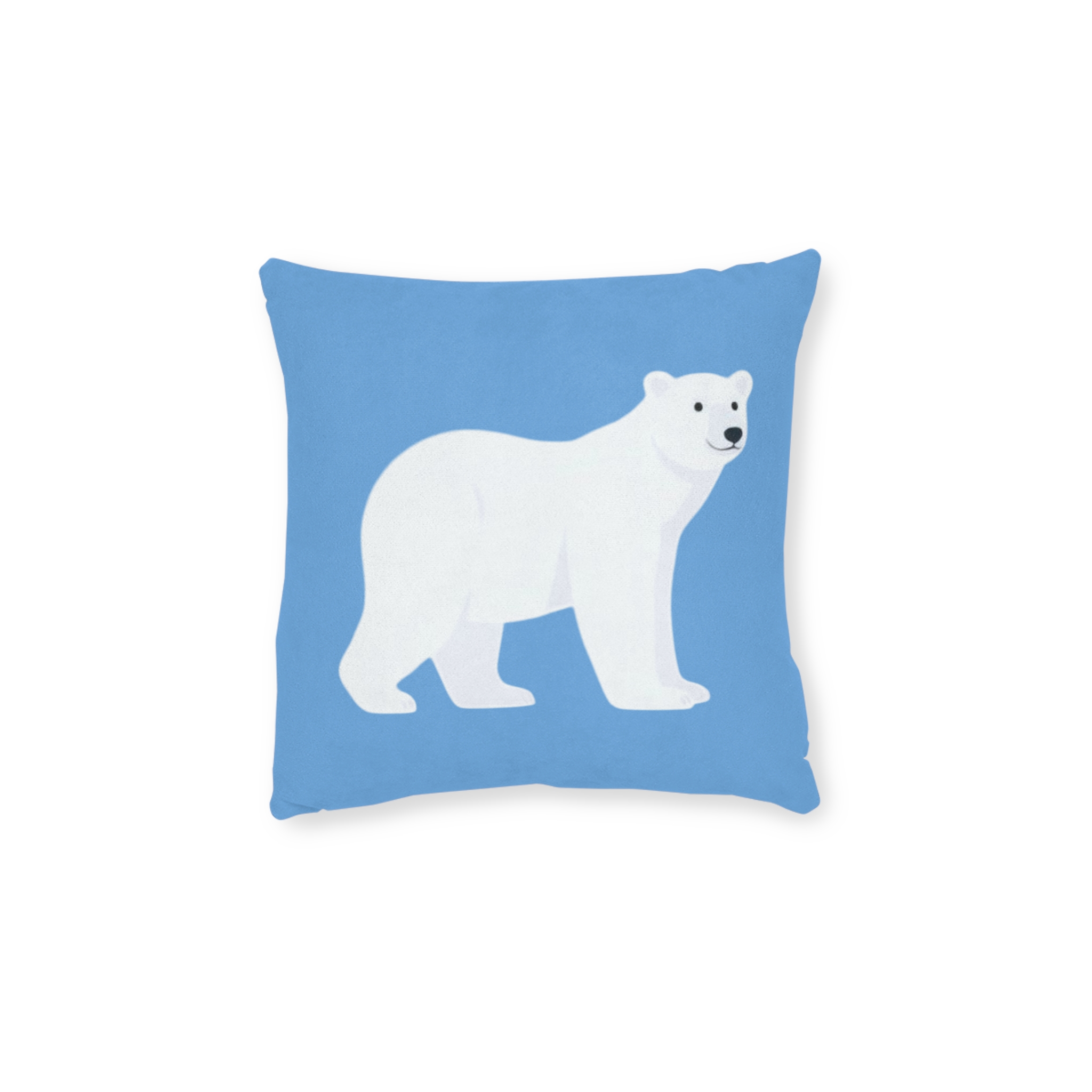 Polar Bear Square Pillow – Cute Arctic Animal Decorative Throw Pillow - Image 5