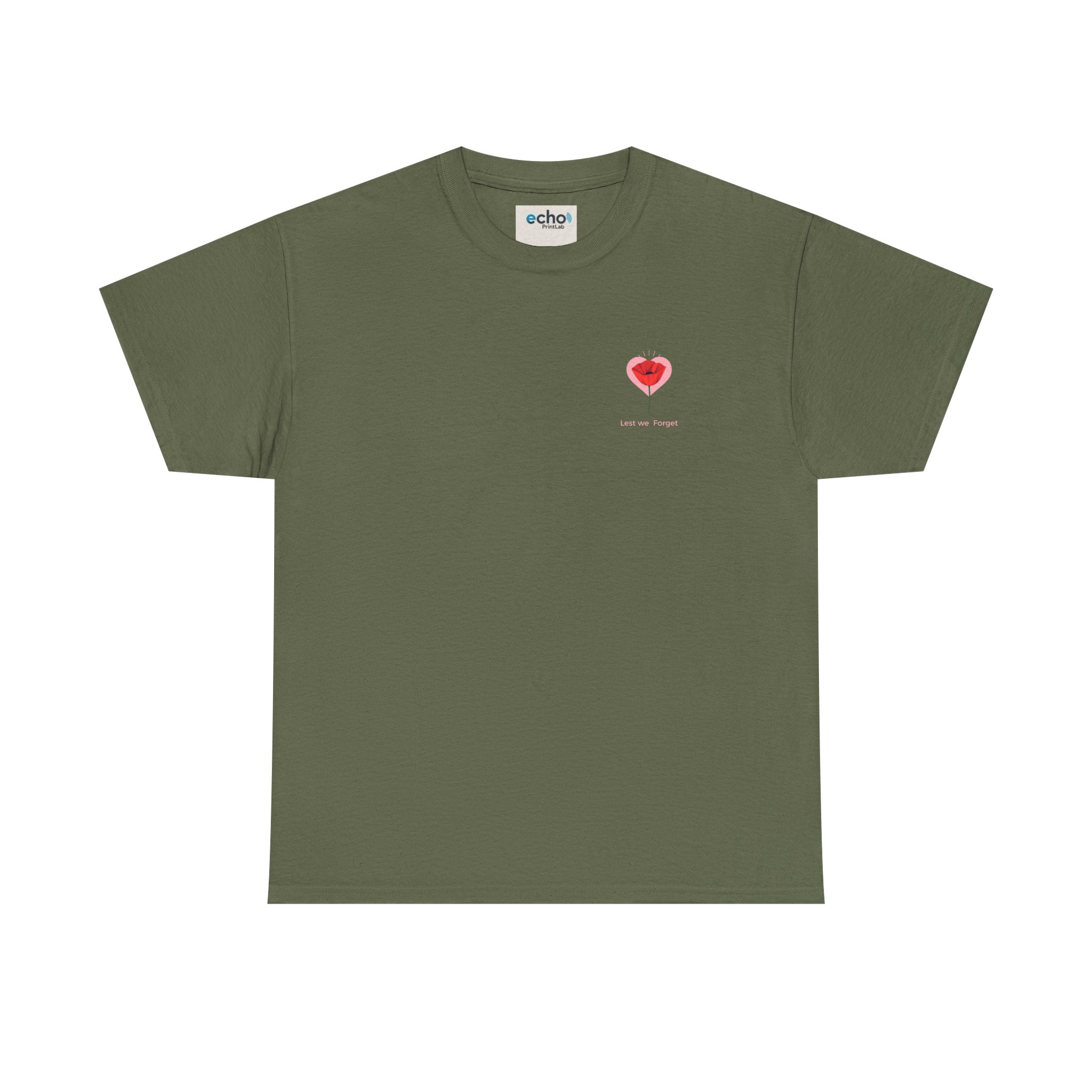 Remembrance Poppy T-Shirt | Minimal Design | All Profits Donated to the Royal British Legion - Image 2